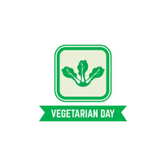 world day vegetarian logo design popular
