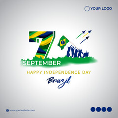 Fototapeta na wymiar Vector illustration for Brazil Independence Day
