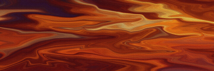 Background wallpaper liquid orange color abstract with texture canvas motif. hand draw oil paint