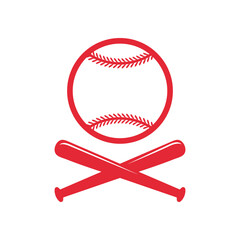 Vector sports monogram. Baseball ball text box Leave a place for the team name text.