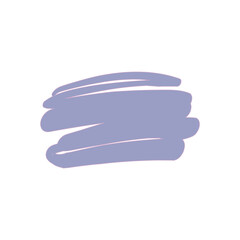 A colored brush that is painted as a text box. Isolated on white background