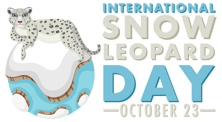 International Snow Leopard Day Banner Design