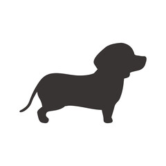 Dachshund dog silhouettes running in various poses Ideas for dog lovers