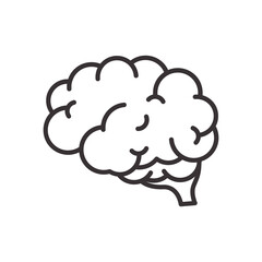 Human brain vector Wavy Symbol of learning Intelligence and an optimistic attitude