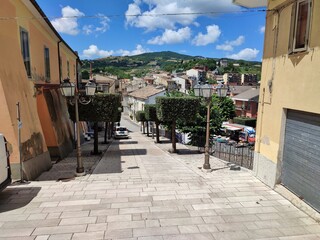 Mirabello Sannitico - Panorama del borgo da Via Salita Chiesa