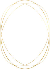 Luxury Wedding Invitation Gold Frame