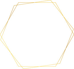 Luxury Wedding Invitation Gold Frame