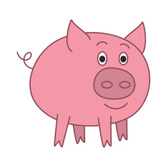 Pig Design Very Cute Animal
