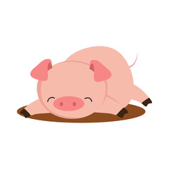 Pig Design Very Cute Animal