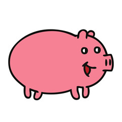 Pig Design Very Cute Animal
