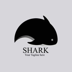 illustration shark logo concept vector for design