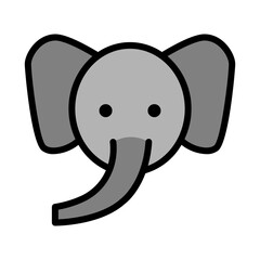 Elephant Face Icon