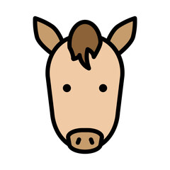 Horse Face Icon