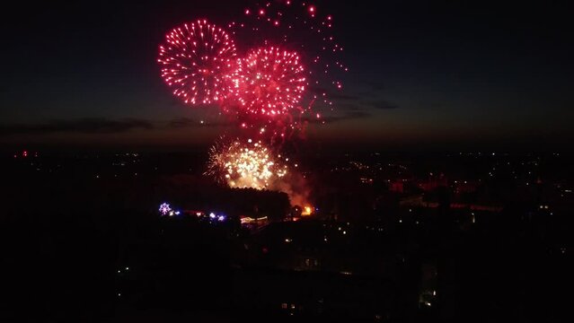 Cambridge University- Fireworks Aerial in Summer