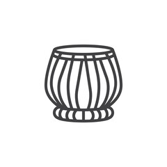 Indian drum line icon