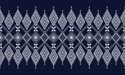Geometric ethnic flower pattern for background,fabric,wrapping,clothing,wallpaper,Batik,carpet,embroidery style.