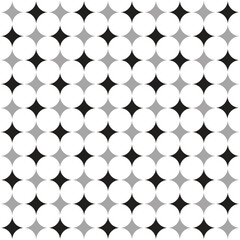 Black White Grey Star Shine Shiny Sparkle Sparkling Glitter Abstract Shape Element Gingham Checkered Tartan Plaid ScottSeamless Pattern Cartoon Vector Illustration Print Background Fashion