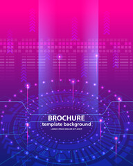 technology communication hi tech template background eight