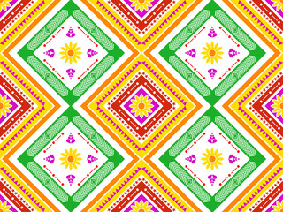 seamless pattern with flowers