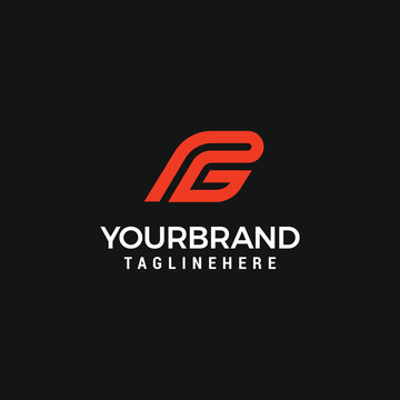 PG GP Monogram Logo Design Simple and Creative Letter Concept
