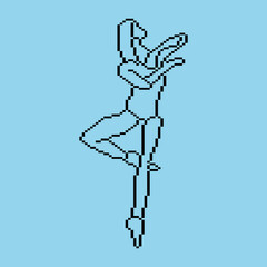 Pixeled human element