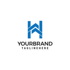 Building House Letter H Architecture Business Company Vector Logo Design