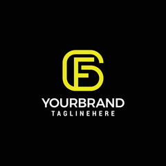 Minimal Letter GF FG Logo Design GF FG Monogram