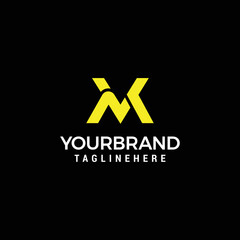 MV logo Modern Creative MV fashion design logo for a company