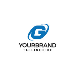 Initial Letter G Tech Logo Design Template Element Vector
