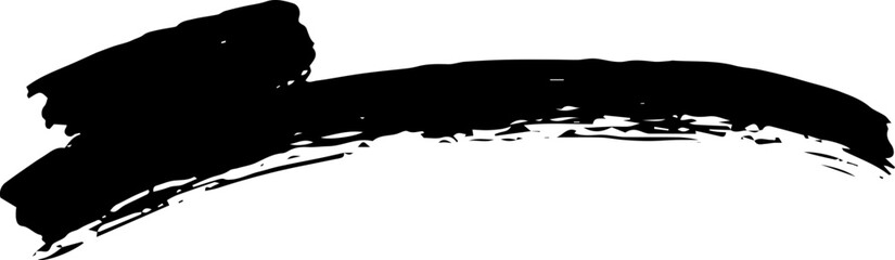 hand drawn ink brush stroke