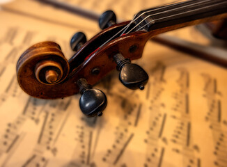 A snail on sheets of music.