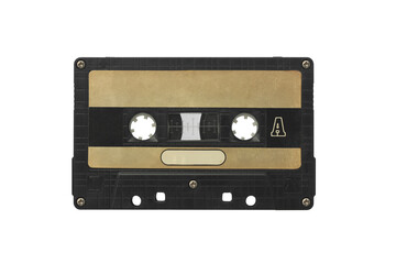 Obraz premium Retro Audio Cassette Tape on the White Background