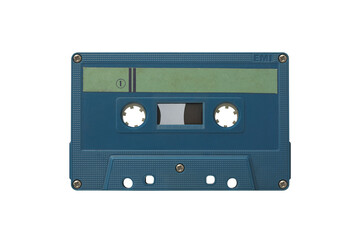 Retro Audio Cassette Tape on the White Background