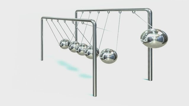 Newtonsches Kugelpandel als Perpetuum Mobile - Endlosscheife