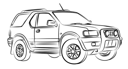 Sketch of the big SUV.

