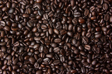 Coffee Bean Roasted in Background for make a good Coffee, great ingredient.