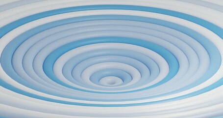 blue Circle abstract background 3d rendered