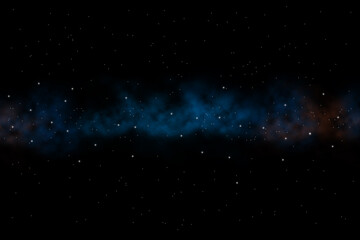 Abstrakter Hintergrund mit einer Wolke aus Sternen und Galaxien im Weltall