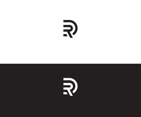 DR, RD Letter Logo Vector Template Abstract Monogram Symbol - obrazy, fototapety, plakaty