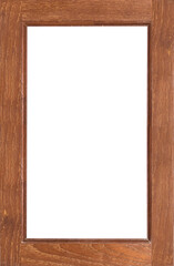 Wood frame or photo frame isolated