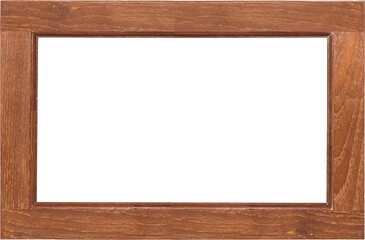 Wood frame or photo frame isolated