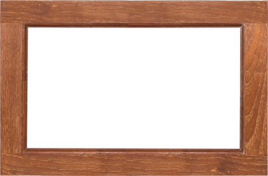 Wood frame or photo frame isolated