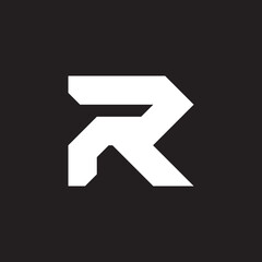 R Letter Sign, Symbol, Modern, Futuristic, Technology Logo Design Vector