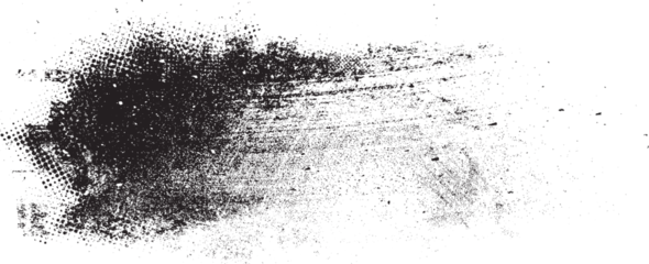 Foto op Plexiglas Sprayed black line .Graffiti art design . Noise dispersion logo . Spray effect .Grunge, grainy, gritty texture . Distressed element .vector  © miloje