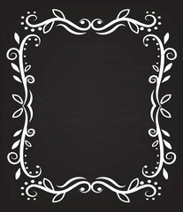 White border frame. vector illustration