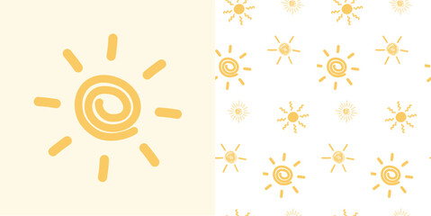 Sun vector drawing