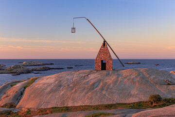 Evening at the end of the world - Vippefyr ancient lighthouse at Verdens Ende in Norway