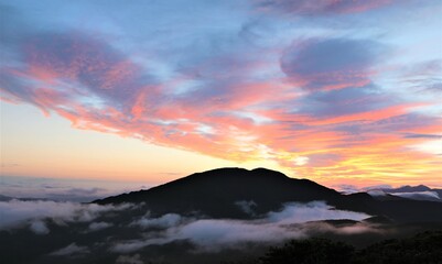 Naklejka na ściany i meble the sunrise of Mt. Jiri's Nogodan Peak