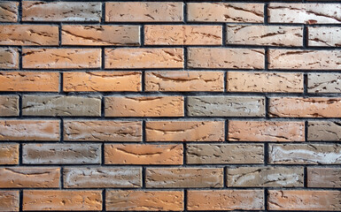 Background in the form of multi-colored bricks