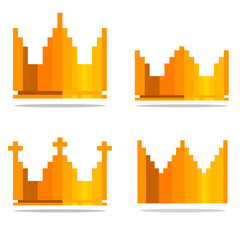 golden crown pixel